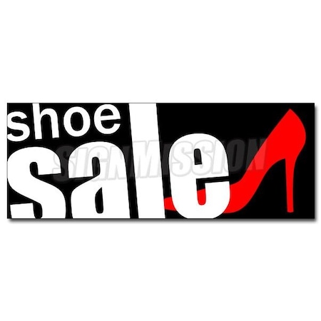 Signmission Safety Sign, 48 in Height, Vinyl, 18 in Length, Shoes D-48 Shoes
